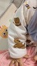 巴帝巴帝秋冬新款寶寶夾棉連體衣爬服加厚保暖新生兒哈衣 企鵝小熊 90cm 曬單實(shí)拍圖