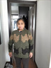 俞兆林中老年人服裝奶奶毛衣加絨加厚秋冬外套媽媽裝開(kāi)衫保暖老太太衣服 綠色春秋款 2XL 建議105-120斤 曬單實(shí)拍圖