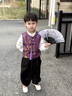 G.DUCKKIDS小黃鴨童裝漢服男童秋季套裝新中式古裝女孩唐裝幼兒園中秋表演服 圖片色 110 尺碼4~5歲【100-110cm】 曬單實(shí)拍圖