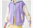 史努比（SNOOPY）童裝兒童外套男女童學(xué)院風(fēng)棒球服夾克 紫色/2個(gè)蝴蝶結努比 150 曬單實(shí)拍圖
