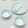 漢茗景德鎮青瓷碗具套裝高檔釉下彩簡(jiǎn)約喬遷送禮餐具厚實(shí)家用碗盤(pán)整套 曬單實(shí)拍圖