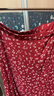 伊芙麗（eifini）蔣欣代言法式優(yōu)雅浪漫紅色碎花魚(yú)尾半身裙2025新款茶歇裙子 琳瑯紅 L 曬單實(shí)拍圖