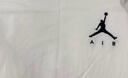 Jordan男子喬丹 純棉透氣 飛人Logo 短袖T恤AH5297-100白色M 曬單實(shí)拍圖