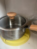 小熊（Bear）奶鍋 316L不銹鋼嬰兒寶寶輔食鍋小奶鍋加厚CP-G0056-S02 18cm 曬單實(shí)拍圖