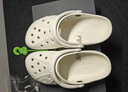 卡駱馳（CROCS）洞洞鞋貝雅男鞋女鞋輕便耐磨一腳蹬拖鞋休閑鞋|10126 白-100 37 /38(230mm) 曬單實(shí)拍圖