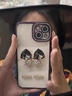自帶鏡頭膜適用iPhone15promax手機殼女款蘋(píng)果13水鉆蝴蝶結14透明 【暗紫色】水鉆蝴蝶結+珍珠手鏈 iPhone 15 Plus 曬單實(shí)拍圖