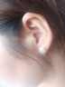 S999純銀淡水珍珠耳釘女通勤簡(jiǎn)約輕奢氣質(zhì)耳環(huán)養耳洞防堵足銀耳飾 9MM白色珍珠耳釘一對 【925銀彎鉤款】 曬單實(shí)拍圖