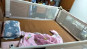 貝怡熊Beeio床圍欄嬰兒床上寶寶防摔床圍擋安全護(hù)欄兒童床護(hù)欄床邊一面擋板 【免打孔】冰川灰1.8+2+2米/三面 1片裝 曬單實(shí)拍圖