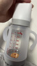 愛(ài)得利（evorie） 玻璃奶瓶 寬口徑帶保護套帶手柄奶瓶 嬰兒奶瓶240ml（6個(gè)月+） 曬單實(shí)拍圖