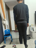雅鹿男士秋衣秋褲男純棉抗菌保暖內衣套裝秋冬季圓領(lǐng)線(xiàn)衣基礎打底衫 100%純棉款-黑色+灰色 3XL 建議160-180斤 曬單實(shí)拍圖