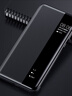 ESCASE適用華為Mate70Pro手機殼mate70pro+翻蓋保護套智能視窗免翻蓋接聽全包防摔高檔皮紋限量外殼炫黑 曬單實拍圖