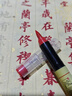 道家朱砂筆畫(huà)符軟筆頭寫(xiě)符朱砂墨抄經(jīng)筆開(kāi)筆禮額頭畫(huà)畫(huà)書(shū)法啟蒙點(diǎn)睛寫(xiě)字喜字符畫(huà)黃紙套裝水溶性筆直液式 朱砂筆2支（耐寫(xiě)/不斷墨）+100張黃表紙 曬單實(shí)拍圖