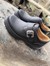 名郎（MELLEN）男鞋新款潮流防水防滑工裝鞋厚底黑色休閑鞋英倫風(fēng)戶(hù)外大頭皮鞋 黑色 42 曬單實(shí)拍圖