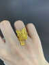 世紀緣金絲蝶黃金戒指女古法足金蝴蝶流蘇指環(huán)生日禮物送女友 5.94g【14圈口】 曬單實(shí)拍圖