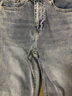 森馬（Semir）[森柔牛仔]牛仔褲女小個子九分褲直筒褲103324124006 曬單實拍圖