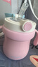 FGA富光兒童保溫杯寶寶幼兒園吸管鴨嘴學(xué)飲杯316L不銹鋼喝水壺杯子粉 曬單實(shí)拍圖