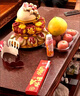 優(yōu)膳坊3層花饃壽桃饅頭送老人生日蛋糕禮物手工大壽包膠東花餑餑禮盒 壽字款-外帶小桃（福壽安康款） 曬單實(shí)拍圖