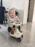 貝易（BEIE）皇室扭扭車(chē)  嬰兒童車(chē)1-3歲搖搖車(chē)防側(cè)翻音樂(lè)款寶寶禮物 卡其色 曬單實(shí)拍圖