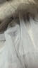 梵希蔓溫柔百搭套裝裙夏季新款蕾絲拼接上衣網(wǎng)紗長(cháng)裙套裝 淺灰色   L    曬單實(shí)拍圖