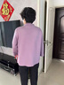 恒源祥奶奶中老年人春秋款外套女針織兩件套裝奶奶加絨衣服太太毛衣 紫色(兩件套) L 【建議105斤內】 曬單實(shí)拍圖