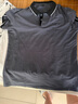 羅蒙（ROMON）POLO衫男重磅冰感純棉透氣舒適商務(wù)休閑刺繡翻領(lǐng)短袖T恤衫 深 L 曬單實(shí)拍圖