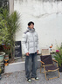 喜馬拉雅冰雪鵝絨-絨布鵝絨服 高山徒步戶(hù)外多功能抗寒防風(fēng)潑水高蓬羽絨服 冰河銀 M 曬單實(shí)拍圖