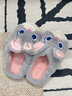 樸西冬季親子款可愛(ài)呆萌朱迪棉拖鞋防滑保暖室內居家靜音月子鞋 朱迪 28-29 200mm 曬單實(shí)拍圖