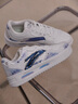 安踏（ANTA）DIY定制板鞋男鞋休閑透氣新款小白鞋涂鴉高顏值情侶運動(dòng)鞋子男女 【男款】紙莎白-藍調星空【手繪定制版】 39 曬單實(shí)拍圖