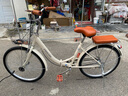 飛鴿（FLYING PIGEON）折疊自行車(chē)折疊車(chē)折疊單車(chē)自行車(chē)成人折疊車(chē)自行車(chē)自行車(chē)學(xué)生山地 標配米色+單速+充氣胎+禮包 24寸|身高150-170cm 曬單實(shí)拍圖