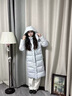 鹿王戀雪韓系羽絨棉服女2025年冬季新款加厚保暖過(guò)膝棉襖中長(cháng)款百搭外套 藍色 L 建議105-125斤 曬單實(shí)拍圖