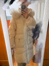 森馬（Semir）羽絨服女插肩袖可脫卸毛領(lǐng)2025新款冬季oversize花苞外套復古 白色調（白鴨絨）00311（特寬松介意可拍小一碼） S 曬單實(shí)拍圖