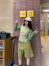 GUUKA TECH山系戶(hù)外長(cháng)袖t恤男士打底衫2025新情侶裝防曬衣服運動(dòng)透氣速干衣 淺綠色 M 曬單實(shí)拍圖