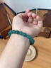 胖東來(lái)品質(zhì)藍水翡翠冰種小米珠手串女款危地馬拉A貨手鏈珠串散珠 藍水翡翠手串【尺寸約8MM】?jì)?yōu)選曜晶級藍水翡翠 曬單實(shí)拍圖