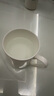 陶相惠陶瓷茶杯帶蓋辦公室開(kāi)會(huì )水杯骨瓷純白會(huì )議杯喝茶杯子公司定制印字 曬單實(shí)拍圖