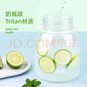 希樂(lè)（cille）大容量水杯 Tritan吸管杯成人運(yùn)動(dòng)水壺刻度杯子 塑料大肚杯1.2L 曬單實(shí)拍圖