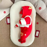 迪士尼（Disney）寶寶拜年服嬰兒衣服大紅新年純棉爬服連體衣嬰幼兒120g夾棉哈衣 醒獅 【三層加厚120g棉】 80碼【建議寶寶體重：15-19斤】 曬單實(shí)拍圖
