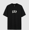 Gap男女裝純棉印花logo短袖T恤基礎款寬松上衣 黑色 XL (180/100A) 亞洲尺碼 曬單實(shí)拍圖