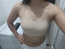 幸棉七夕禮物 粉底液內(nèi)衣女無(wú)尺碼文胸方領(lǐng)無(wú)痕不透背心胸罩隱形夏 隱形膚（背心款） 均碼 F(A-C杯/底圍70-80CM) 曬單實(shí)拍圖