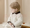 babylove嬰幼兒連體衣秋冬薄夾棉寶寶哈衣百搭外出服輕薄保暖棉服摩卡白棕 摩卡白棕 80cm 曬單實(shí)拍圖