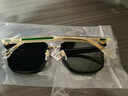 古馳（GUCCI）太陽眼鏡男GG0563SKN賈乃亮同款方形開車遮陽古馳墨鏡男 001色（黑框黑腿） 曬單實(shí)拍圖
