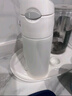膳魔師（THERMOS）400ml保溫杯吸管杯不銹鋼男女士保冷水杯子TCMI-400S WH 曬單實(shí)拍圖