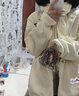 矜持范衛衣女秋冬2025新款外套女假兩件外套百搭寬松夾克美式棒球服潮 杏色【加絨款】 M 建議【95-105斤】 曬單實(shí)拍圖