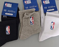 NBA襪子男士夏季休閑運動(dòng)襪吸汗無(wú)骨精梳棉襪刺繡訓練跑步籃球襪3雙 曬單實(shí)拍圖