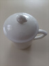 宜杯子 羊脂玉瓷茶杯陶瓷杯子帶蓋辦公室水杯馬克杯個(gè)人商務(wù)會(huì )議杯 慕白 曬單實(shí)拍圖