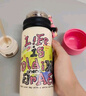 恩尼諾兒童吸管保溫杯學(xué)生上學(xué)運動(dòng)水壺直飲吸管兩用喝水杯316不銹鋼 橙光粉【可放書(shū)包側兜】【升級雙飲】 500ml 曬單實(shí)拍圖