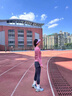 百思絨跑步運動(dòng)套裝女長(cháng)袖秋冬健身瑜伽服吸汗透氣速干衣居家舞蹈訓練服 曬單實(shí)拍圖