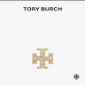 Tory Burch 湯麗柏琦 KIRA 雙T LOGO胸針TB 146131 軋制黃銅/水晶 960 曬單實(shí)拍圖