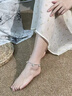 COISES925銀腳鏈女鈴鐺宮鈴鐺腳鐲轉(zhuǎn)運(yùn)珠一步一響足飾品七夕禮物送女友 一步一響 銀珠宮鈴腳鏈 曬單實(shí)拍圖