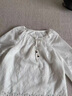 對(duì)白萊賽爾重工刺繡蕾絲白襯衫女2025夏季新款高級(jí)感小眾長袖襯衣 月光白 M 曬單實(shí)拍圖