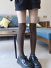 夢(mèng)娜長(cháng)筒襪女秋冬季加厚保暖中筒襪微壓顯瘦百搭過(guò)膝襪時(shí)尚大腿襪 毛圈過(guò)膝長(cháng)筒襪-深咖2 -成分不含綿羊毛 曬單實(shí)拍圖